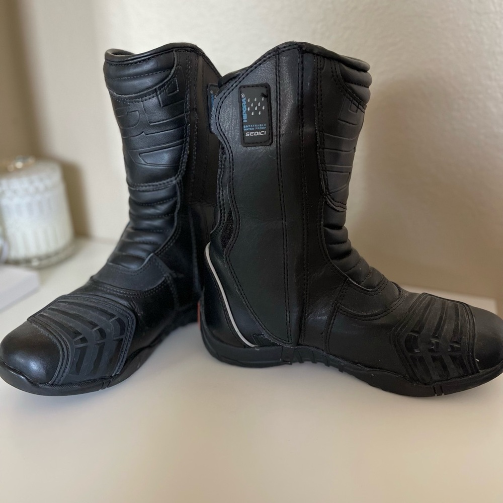 Sedici Black Motorcycle Boots - Picture 3 of 4